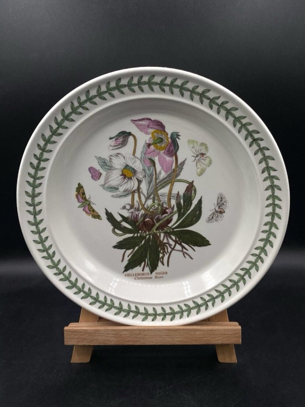 Portmeirion Botanic Garden 10.5” Dinner Plate Helleborus Niger Christmas Rose